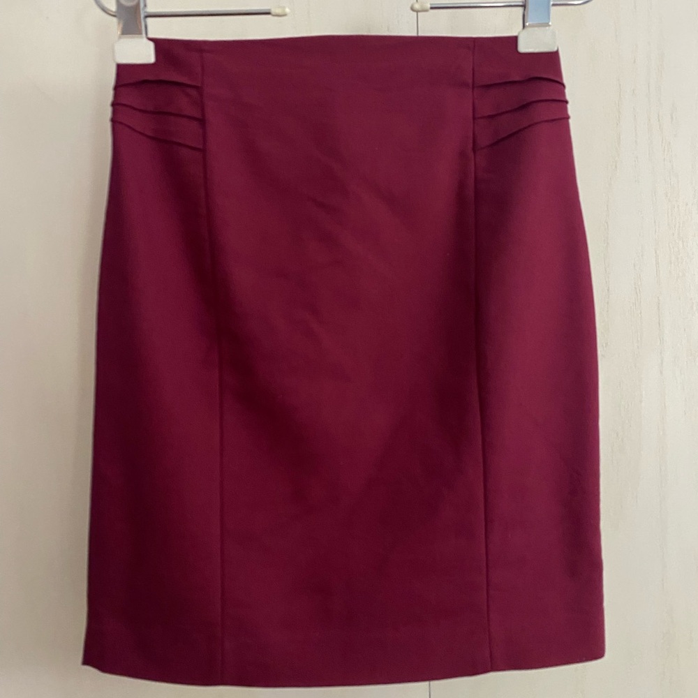 Express Maroon Pencil Skirt - Size 2